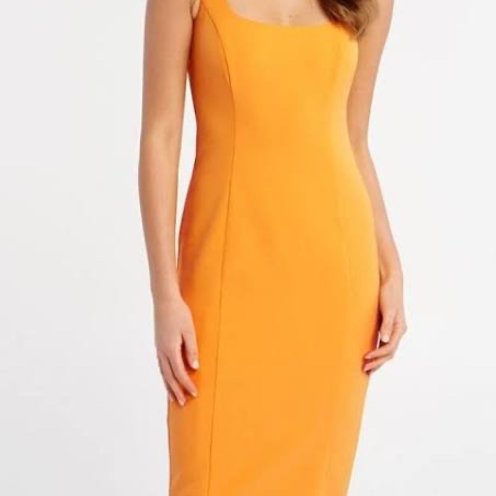 Bardot Orange Chiara Bodycon Dress